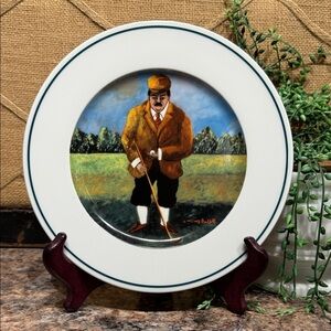 Eschenbach Golf Themed Decorative Plate
